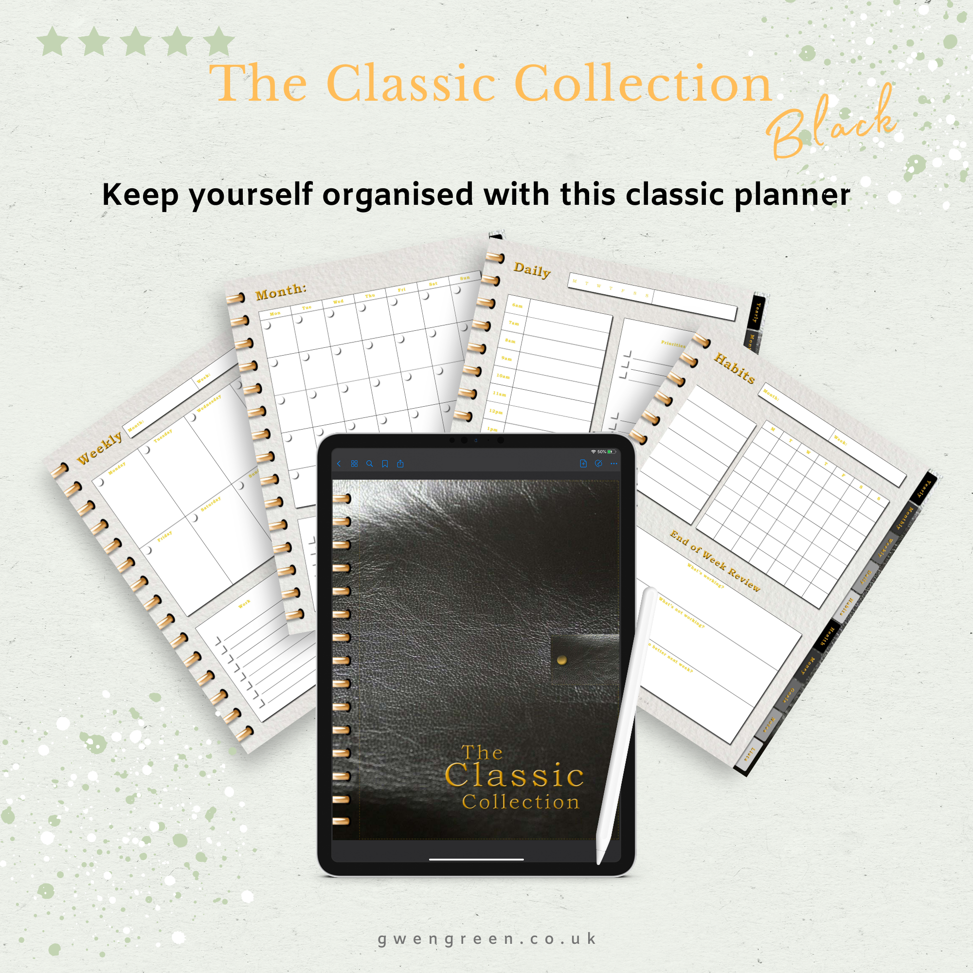 DIGITAL: Classic Collection Planners - Black - Image 2