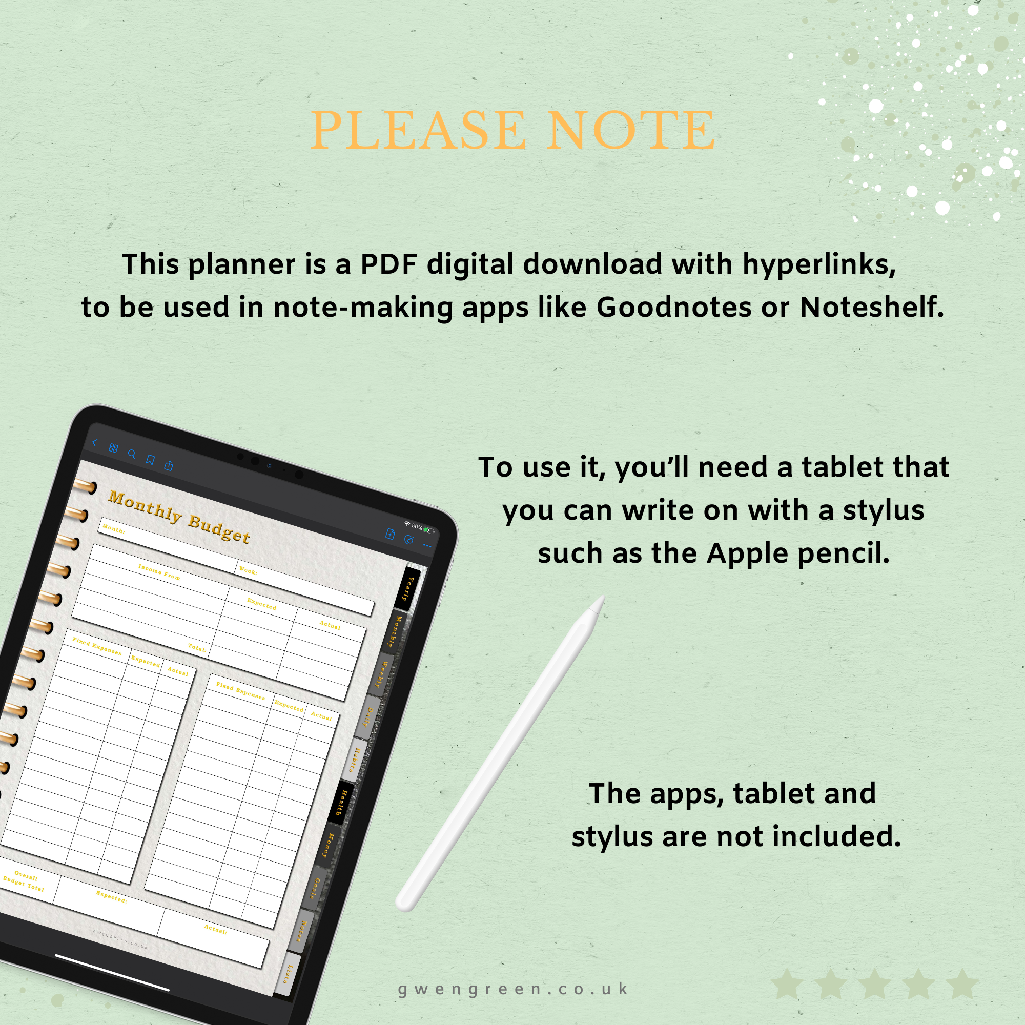 DIGITAL: Classic Collection Planners - Black - Image 6