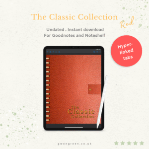 Classic Collection Planner - Red cover