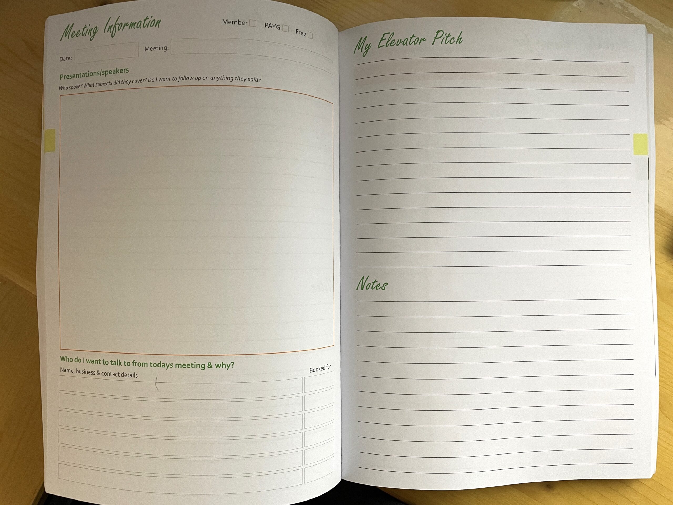 PLANNERS: The Business Networking Planner - paperback - Image 5