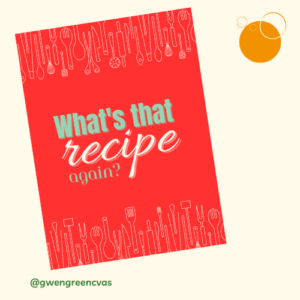 PAPERBACK: What's that recipe again?