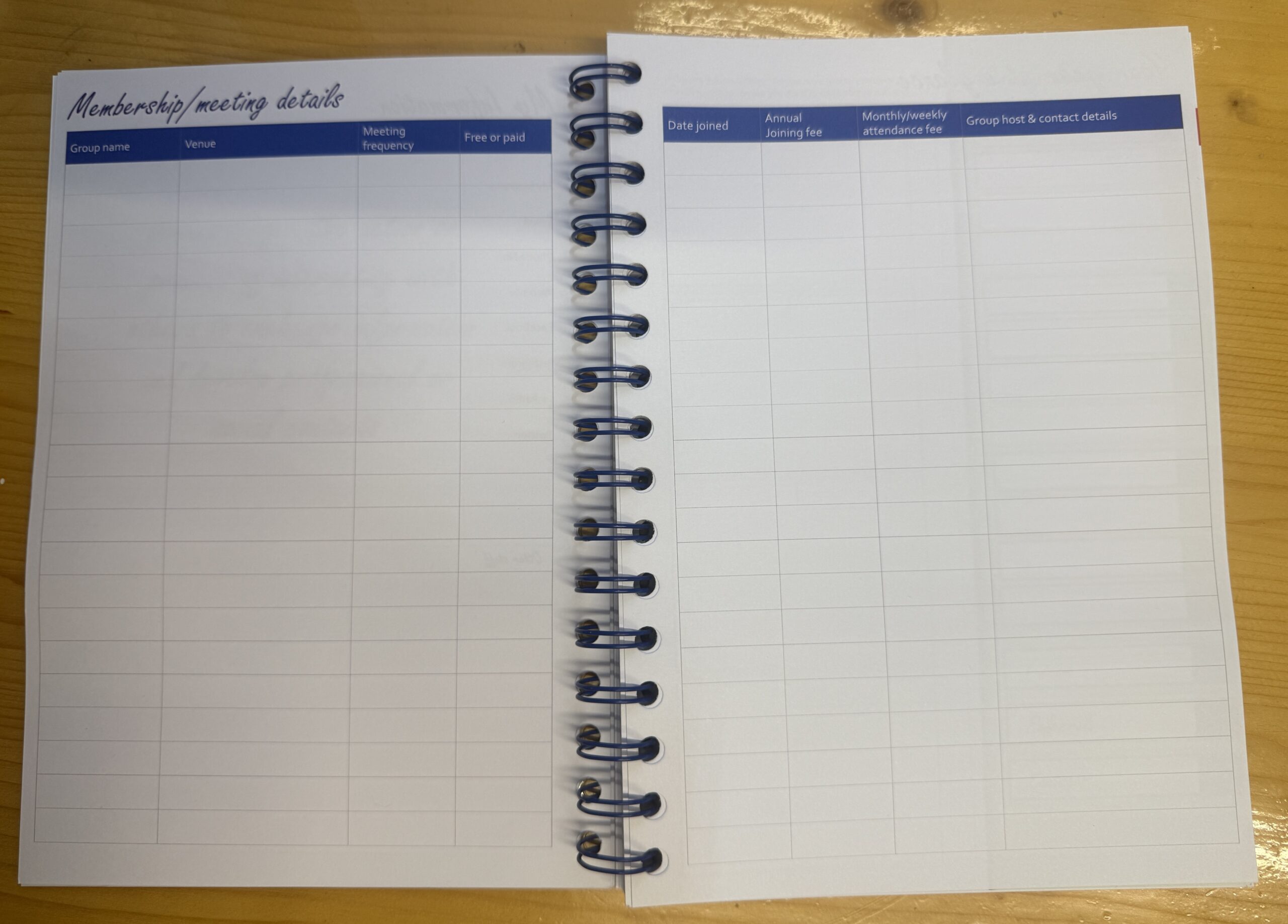 PLANNERS: The Business Networking Planner A5 wire bound - Image 3